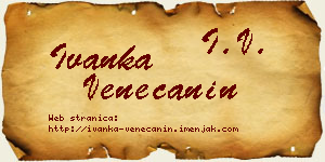 Ivanka Venečanin vizit kartica
